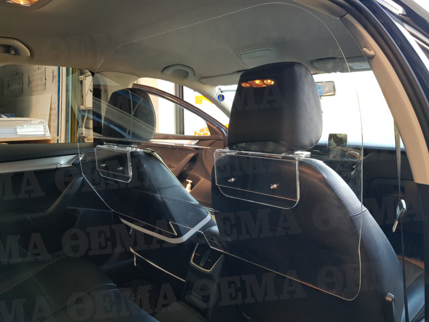 Κορωνοϊός: Τα ταξί εξοπλίζονται με ασπίδες κατά του ιού 