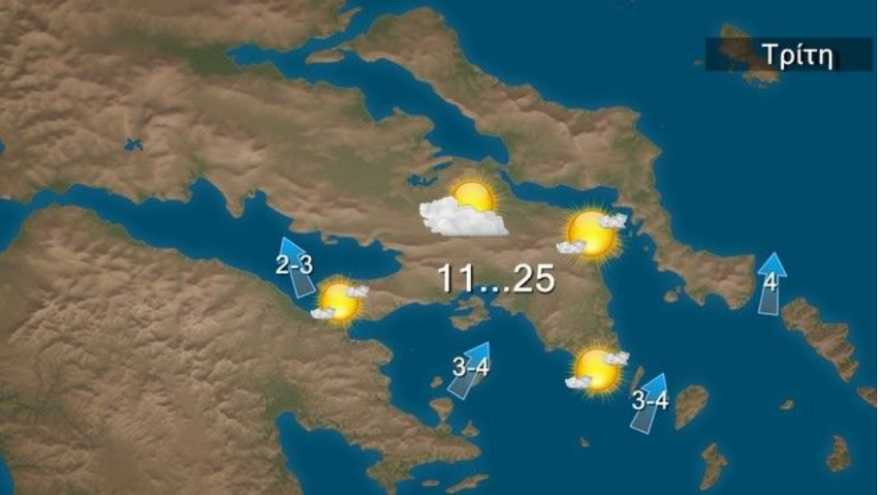 Καιρός: «Καίει» ο ήλιος σήμερα στην Αθήνα - Η θερμοκρασία θα αγγίξει τους 25 βαθμούς Κελσίου