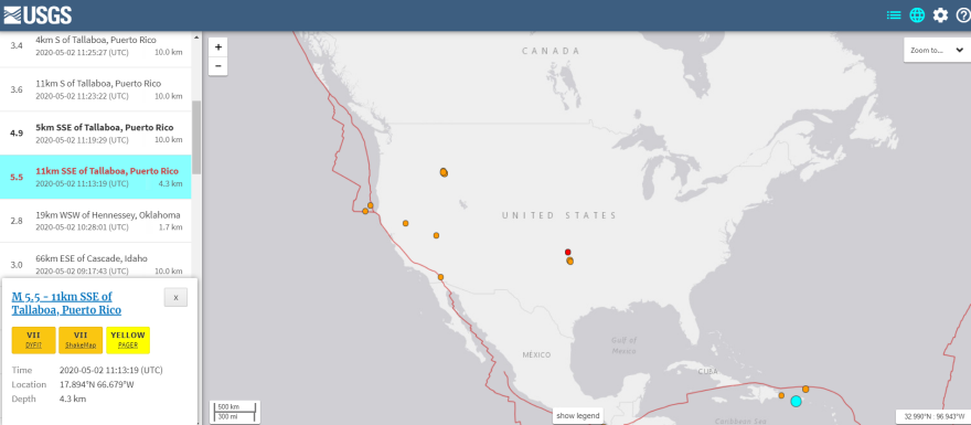Σεισμός τώρα στο Πούερτο Ρίκo: Ισχυρή δόνηση 5,5 Ρίχτερ