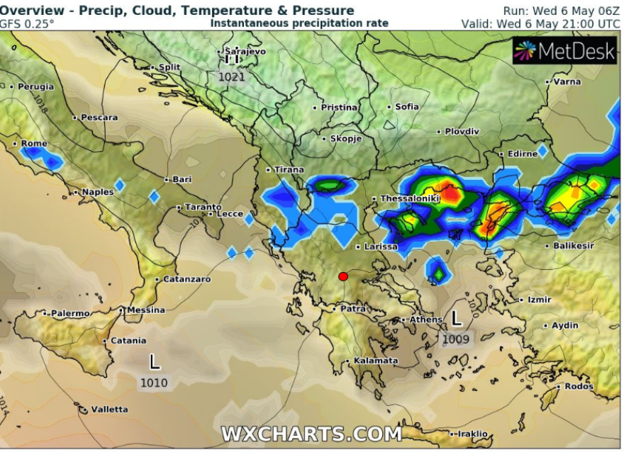 Καιρός: Σε αυτές τις περιοχές χαλάει από το απόγευμα ο καιρός - Δείτε αναλυτικούς χάρτες