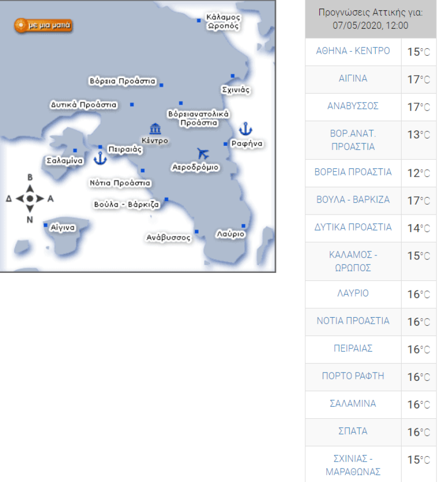 Καιρός στην Αθήνα: Συννεφιασμένη η πρωτεύουσα με τοπικές βροχές - Πέφτει η θερμοκρασία