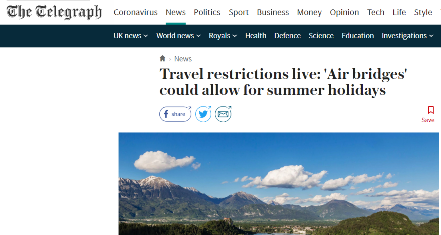 Βρετανικά ΜΜΕ: Πώς οι «αερογέφυρες» μπορεί να επιτρέψουν τις διακοπές στην Ελλάδα χωρίς καραντίνα
