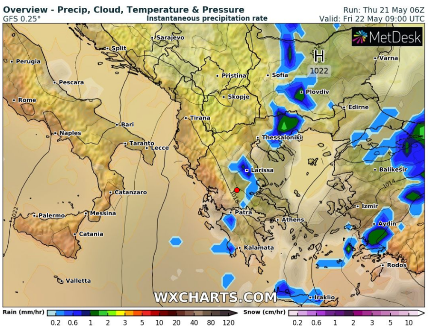 Καιρός: Σε ποιες περιοχές θα συνεχιστεί η κακοκαιρία σήμερα - Αναλυτικοί χάρτες με τις θερμοκρασίες