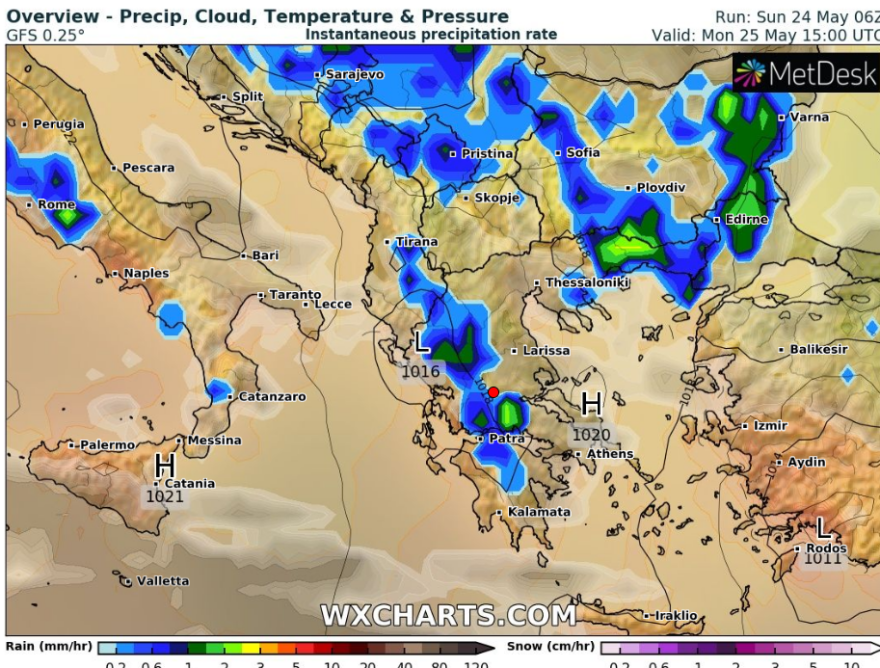 Καιρός: Εβδομάδα με βροχές, καταιγίδες και πτώση της θερμοκρασίας - Ποιες περιοχές θα επηρεαστούν 