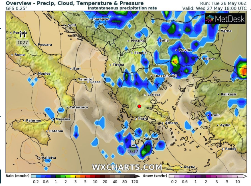 Καιρός: Καταιγίδα «χτυπά» την Αττική - Δείτε φωτογραφίες - Αναλυτικοί χάρτες για όλη τη χώρα