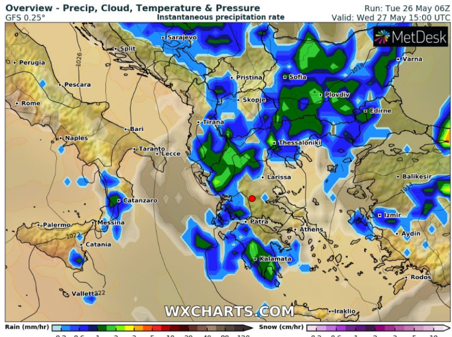 Καιρός: Καταιγίδα «χτυπά» την Αττική - Δείτε φωτογραφίες - Αναλυτικοί χάρτες για όλη τη χώρα
