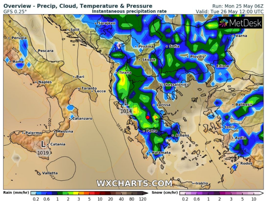 Καιρός: Νέα κακοκαιρία προ τω πυλών από τα ηπειρωτικά - Έρχονται καταιγίδες, ισχυροί άνεμοι, μέχρι και χαλάζι 