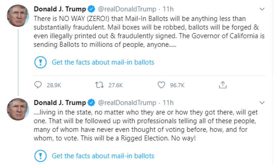 Twitter: Fake news ανάρτηση από τον Ντόναλντ Τραμπ