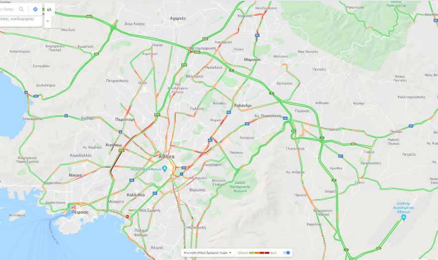 Κίνηση τώρα στον Κηφισό - Δείτε LIVE