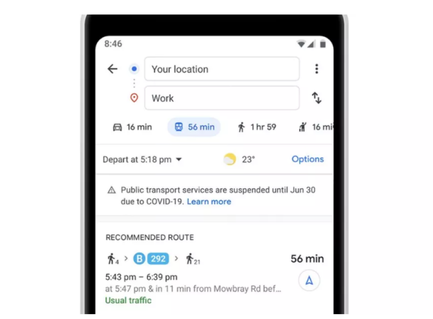 Google Maps: Πώς θα σε ειδοποιεί για συνωστισμό στα μέσα μεταφοράς - Διαβάστε όλες τις αλλαγές