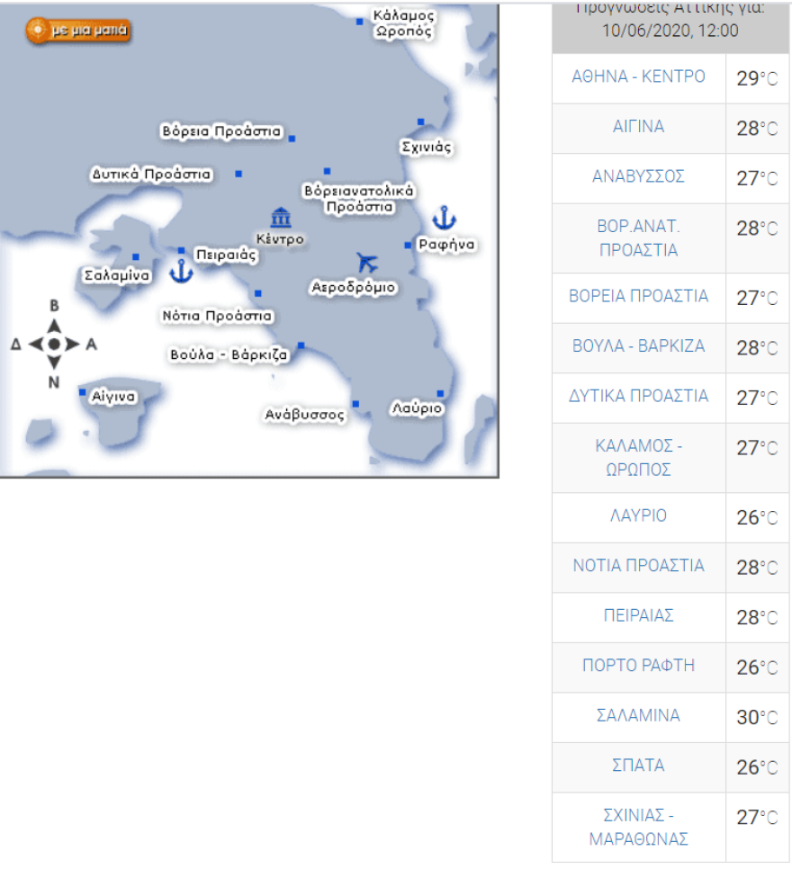 Καιρός στην Αθήνα: Ήλιος και ζέστη - Δείτε τις θερμοκρασίες σήμερα
