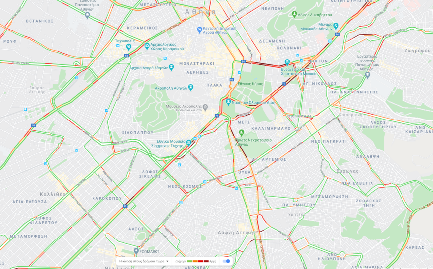 Τροχαίο στη Συγγρού στο ρεύμα προς Πειραιά -  Δείτε την κίνηση