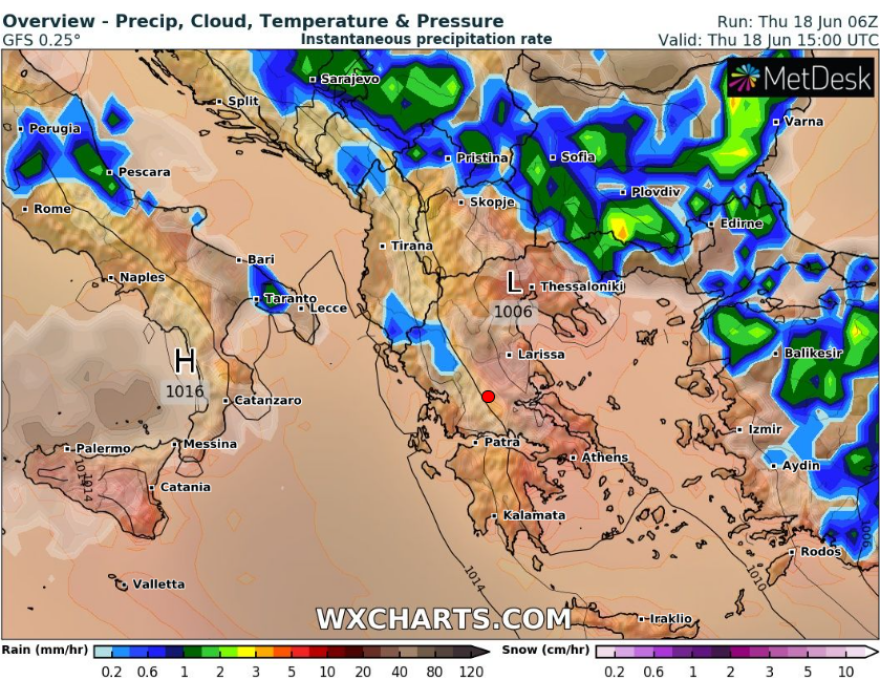 Καιρός: Δείτε μοναδική φωτογραφία από κεραυνούς - Άστατος και σήμερα ο καιρός στα βόρεια