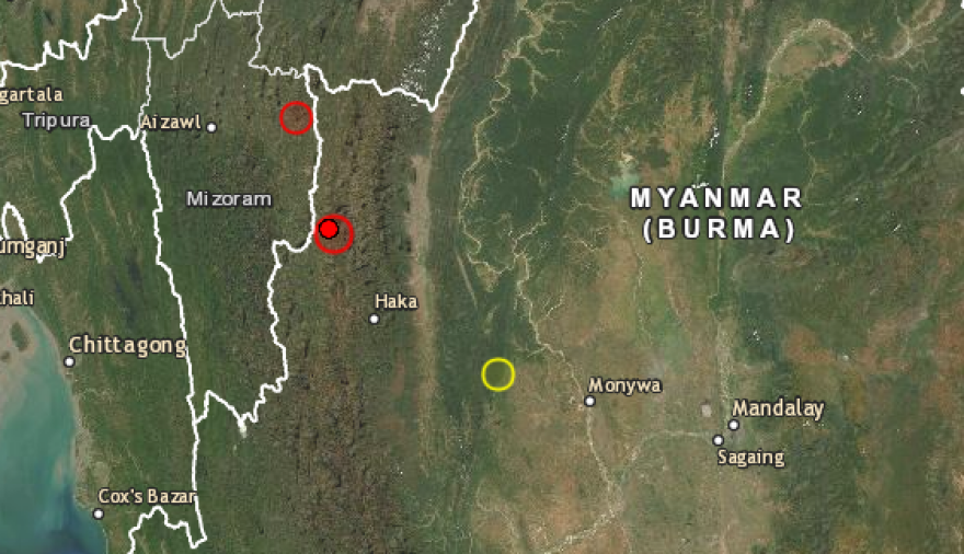 Ισχυρός σεισμός 5,8 Ρίχτερ ταρακούνησε Μιανμάρ, Ινδία και Μπανγκλαντές