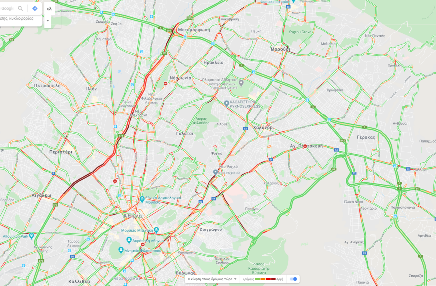 Κίνηση τώρα: «Δύσκολη» η εθνική - Δείτε live πού έχει μποτιλιάρισμα