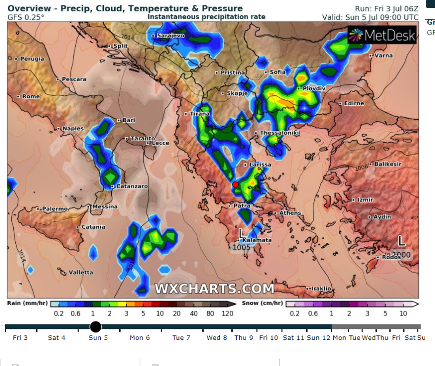 Καιρός: Στα «λευκά» η Πτολεμαΐδα από το χαλάζι