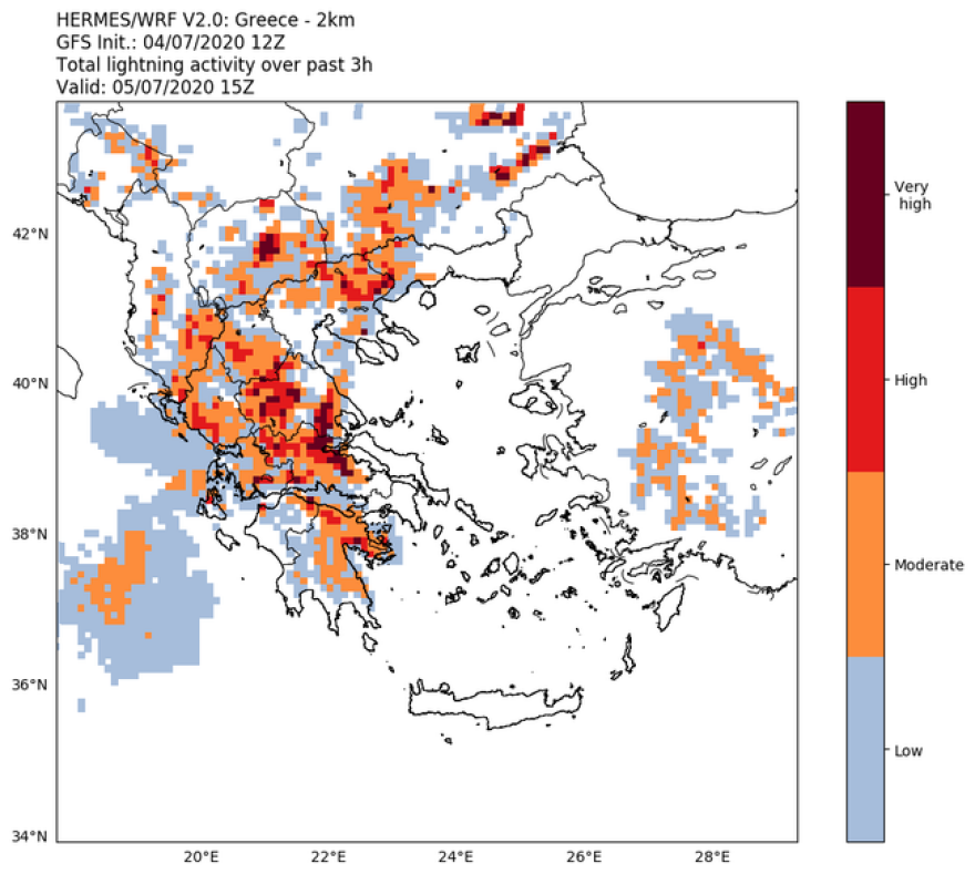 Καιρός: Ισχυρές καταιγίδες και χαλάζι - 36άρια σε ανατολικό Αιγαίο και Θράκη