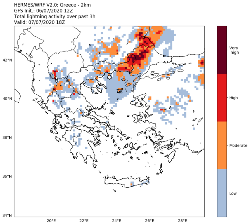 Καιρός: Ισχυρές καταιγίδες με χαλάζι σήμερα - Οι «επικίνδυνες» περιοχές σε χάρτες