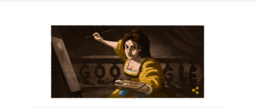 Αρτεμίζια Τζεντιλέσκι - Google Doodle: Η ζωγράφος που εξύμνησε το γυναικείο θάρρος 