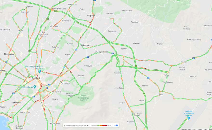 Κίνηση: Χωρίς μποτιλιάρισμα η Αττική Οδός, μετά την καραμπόλα 