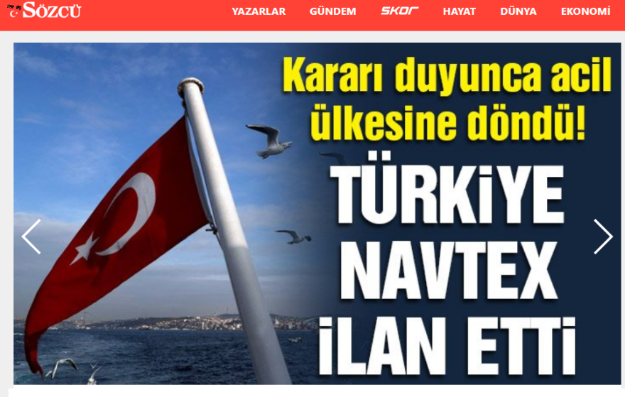 Τουρκικά ΜΜΕ: Η Navtex ανησύχησε τον ελληνικό στρατό