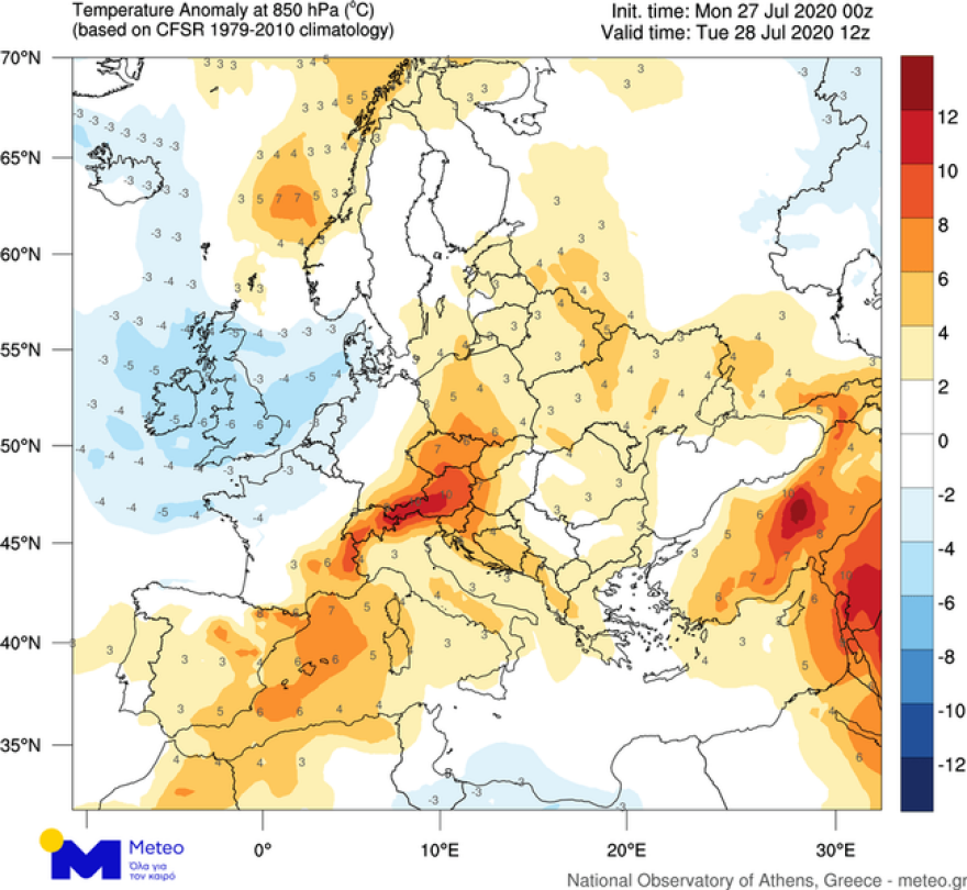Καιρός - Καύσωνας: Ανεβαίνει κι άλλο υδράργυρος - Πού θα φτάσει σήμερα η θερμοκρασία