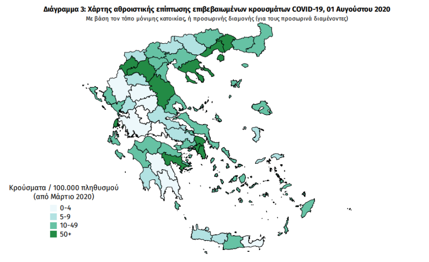 «Έκρηξη» κρουσμάτων: Έφτασαν τα 110 - τα 60 από 2 εστίες στη Βόρεια Ελλάδα - 19 στην Αττική