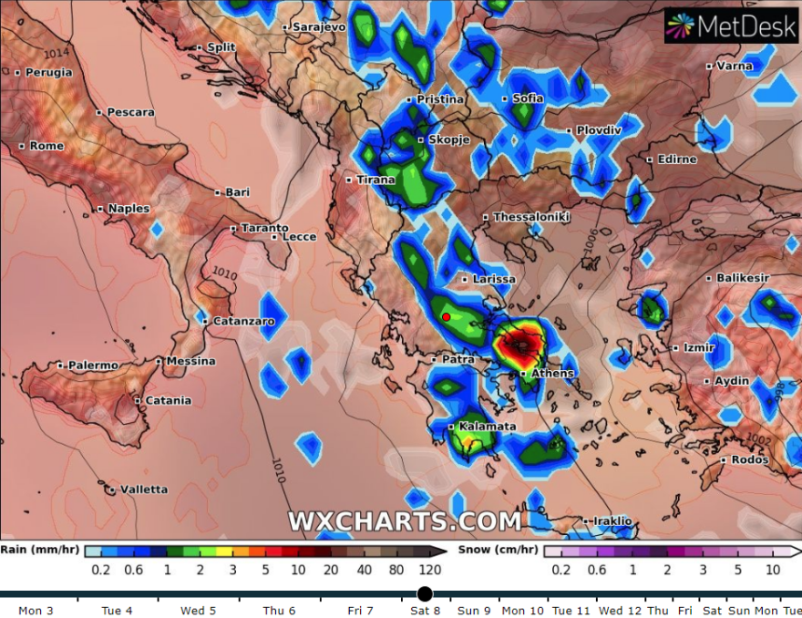 Έκτακτο δελτίο καιρού: Κακοκαιρία με καταιγίδες, χαλάζι από αύριο - Νέοι χάρτες