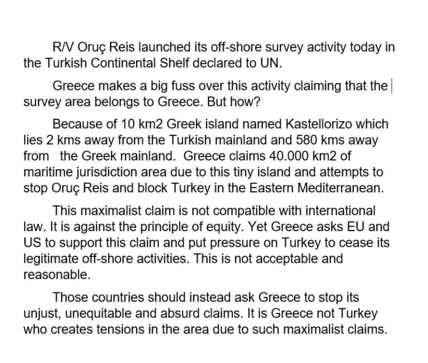 Ελληνοτουρκικά: Τούρκος διπλωμάτης διχοτομεί το Αιγαίο Πέλαγος, ανατολικά της… Εύβοιας