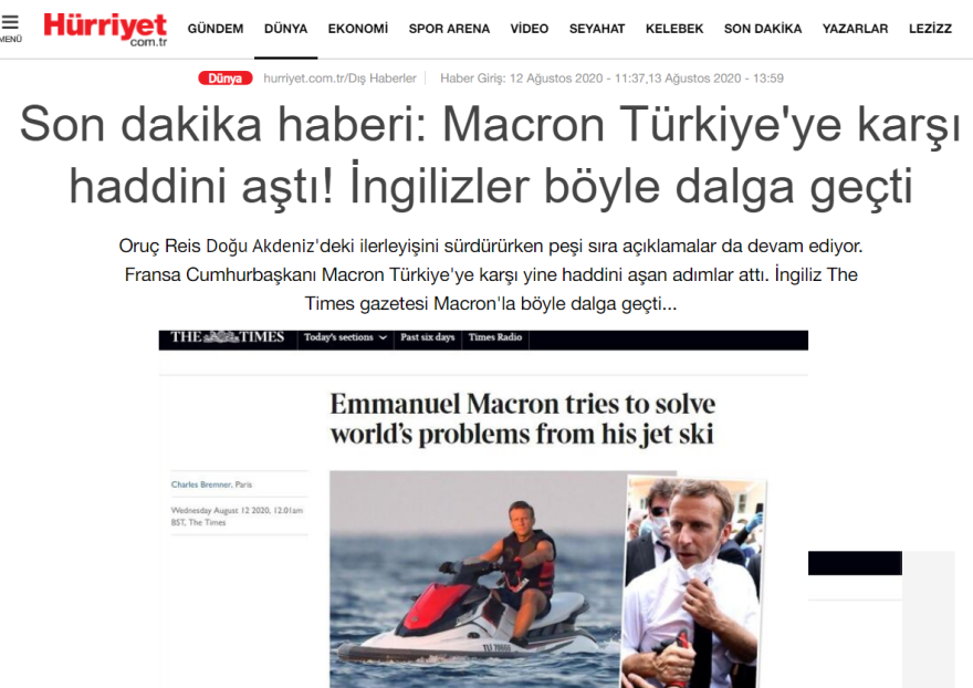 «Τρολάρει» τον Μακρόν η Χουριέτ για τη στήριξη στην Ελλάδα