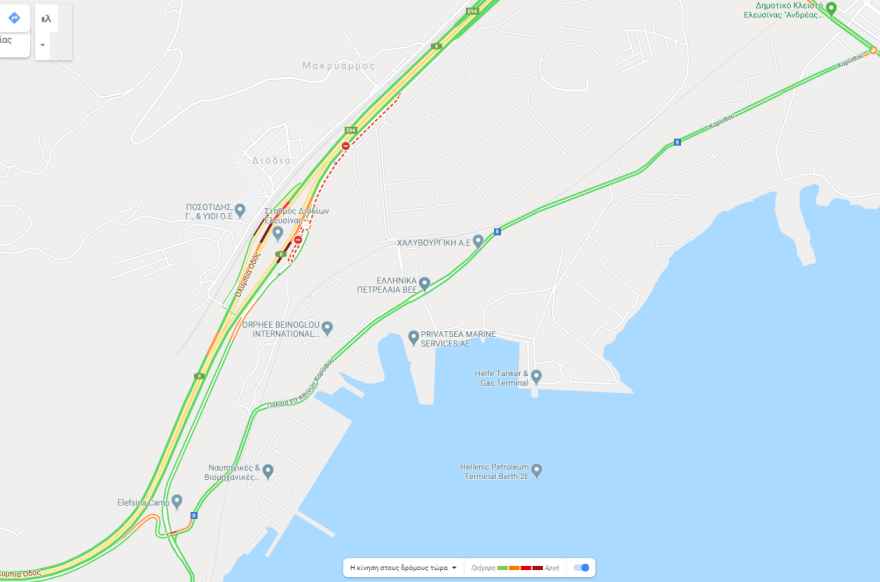 Δεκαπενταύγουστος - Κίνηση: Η κίνηση στα λιμάνια, ΚΤΕΛ και τις εθνικές οδούς