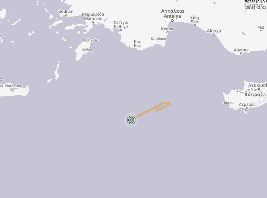 Oruc Reis: Κινείται δυτικά σε περιοχή ελληνικής υφαλοκρηπίδας