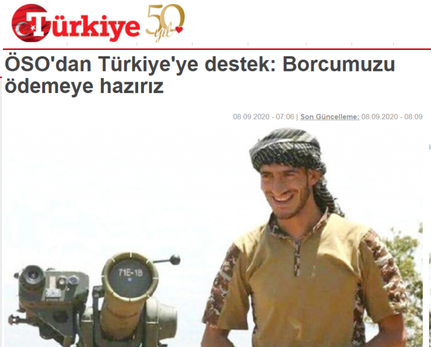 Turkiye: Σε περίπτωση πολέμου μισθοφόροι από τη Συρία θα πολεμήσουν εναντίον της Ελλάδας