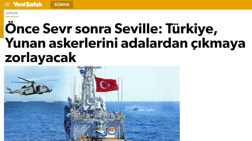 Ελληνοτουρκικά - Γενί Σαφάκ: «Η αποστρατικοποίηση των νησιών θα είναι προτεραιότητα στις συνομιλίες»