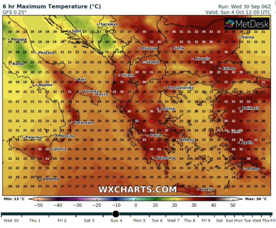 Καιρός: Βίντεο του meteo με την άνοδο της θερμοκρασίας 