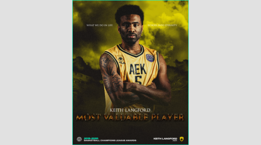 ΑΕΚ: MVP της σεζόν στο Basketball Champions League ο Λάνγκφορντ