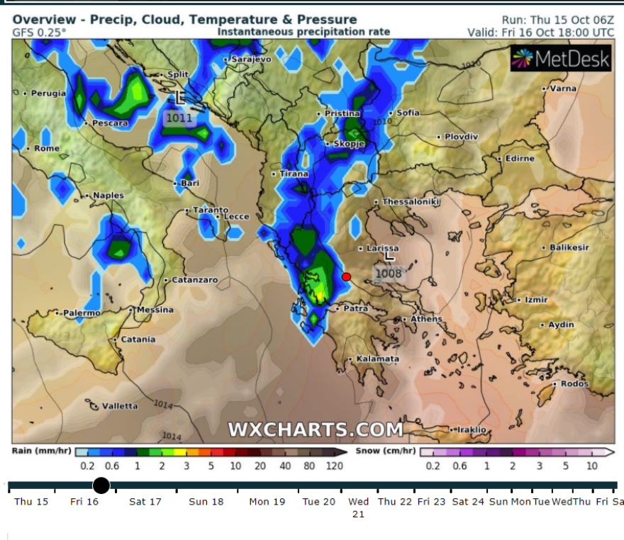 Καιρός: Καταιγίδες από τα δυτικά - Ανεμοστρόβιλοι στο κεντρικό Ιόνιο