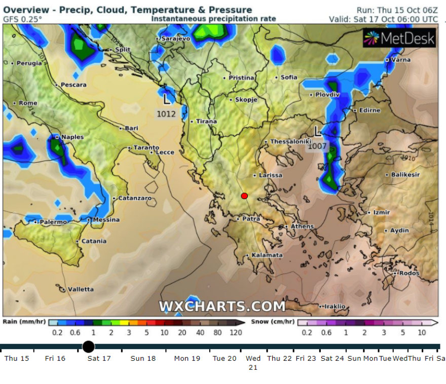 Καιρός: Καταιγίδες από τα δυτικά - Ανεμοστρόβιλοι στο κεντρικό Ιόνιο