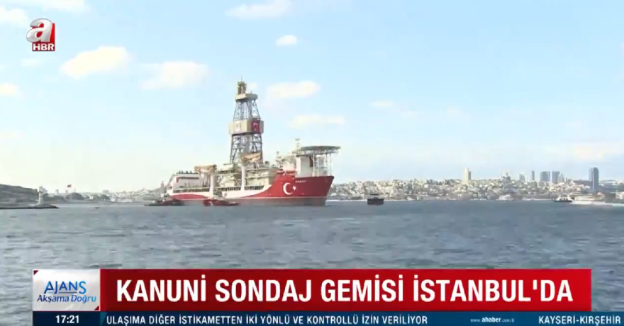 Στην Κωνσταντινούπολη «έδεσε» το τουρκικό γεωτρύπανο Κανουνί