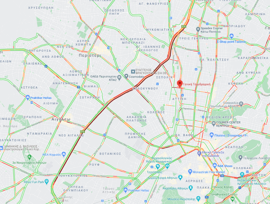 Κίνηση στους δρόμους: Πού έχει μποτιλιάρισμα τώρα 