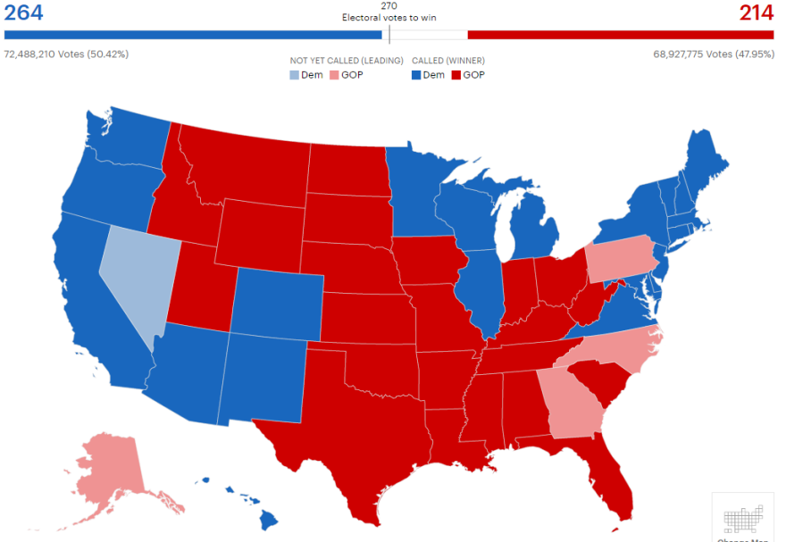 Αμερικανικές εκλογές: Τέσσερις πολιτείες κρίνουν το εκλογικό «θρίλερ» - Αναμένονται τελικά αποτελέσματα από την Πενσιλβάνια