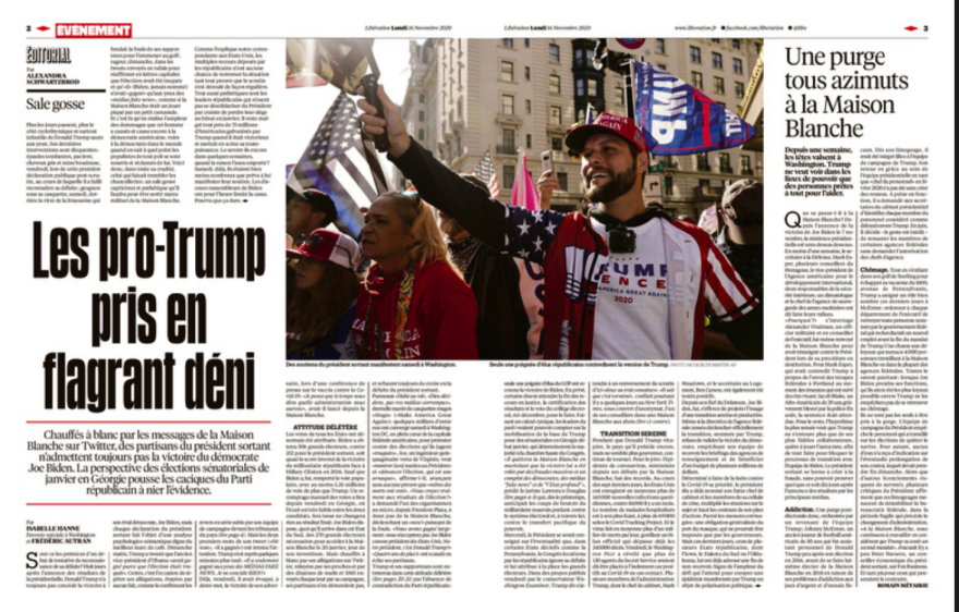 Πρωτοσέλιδο της Liberation για τον Τραμπ: «Γαμώτο δύο μήνες ακόμη»