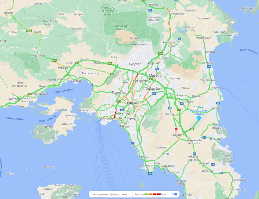 Κίνηση στους δρόμους: Πού έχει μποτιλιάρισμα τώρα 