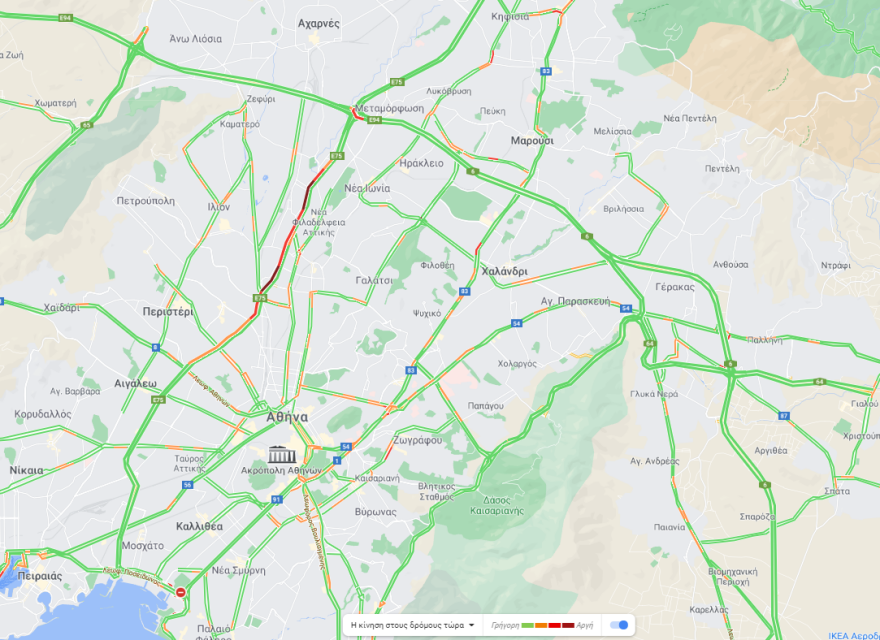 Κίνηση στους δρόμους: Μποτιλιάρισμα εν μέσω lockdown στην Αθηνών - Λαμίας - LIVE η κίνηση