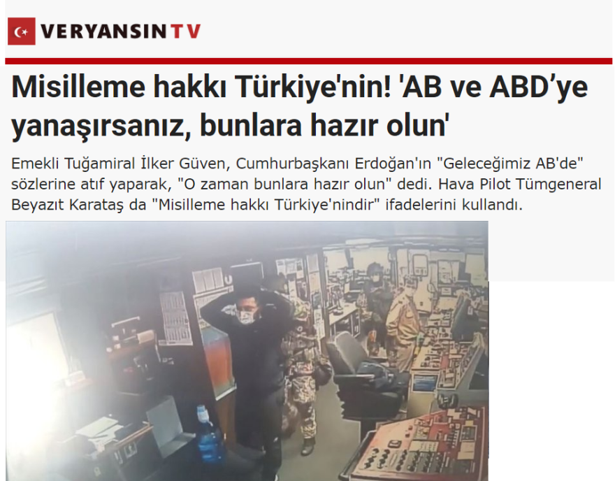 «Αντίποινα» για τη νηοψία στο τουρκικό πλοίο ζητούν οι θεωρητικοί της «Γαλάζιας Πατρίδας»