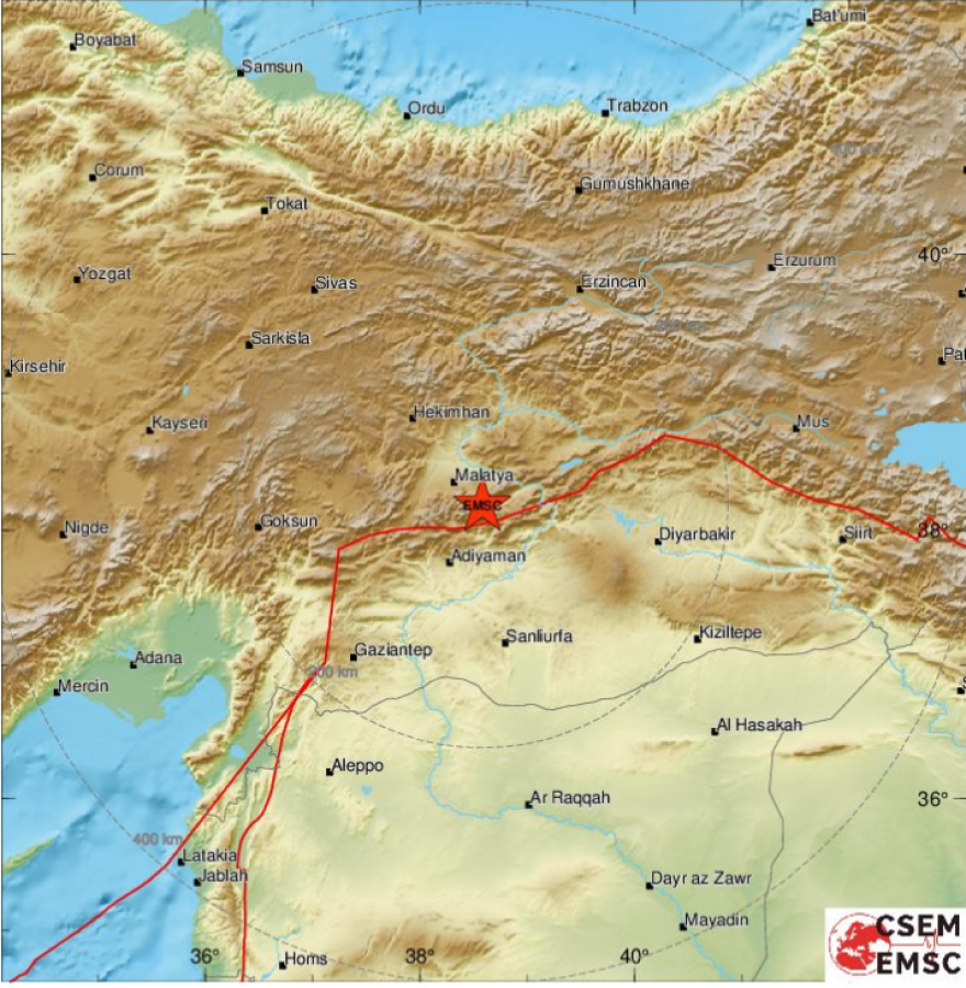Σεισμός τώρα 4,6 Ρίχτερ στην  ανατολική Τουρκία