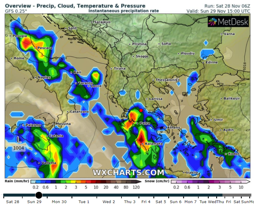 Καιρός - Έκτακτο δελτίο καιρού: Ισχυρές καταιγίδες από τα δυτικά - Δείτε χάρτες