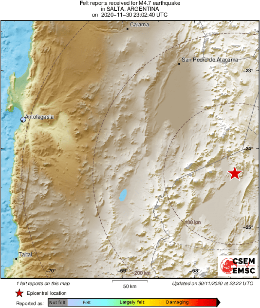 Αργεντινή: Ισχυρός σεισμός 6,3 Ρίχτερ στην πόλη Σάλτα