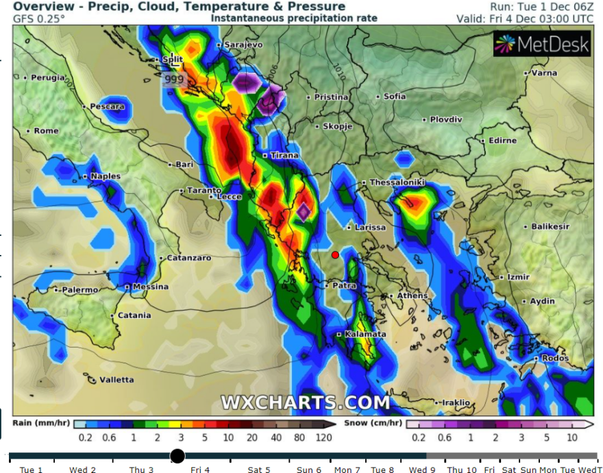 Καιρός: Βροχές και πτώση της θερμοκρασίας - Η κακοκαιρία σε χάρτες 