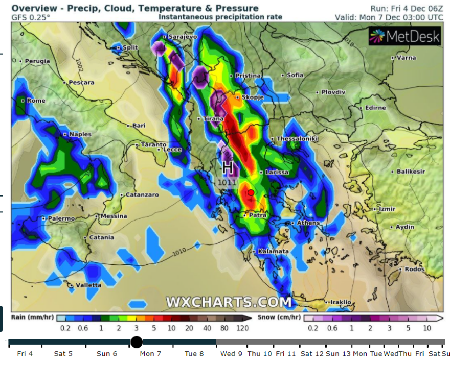 Καιρός: Η εξέλιξη του καιρού - Βροχές και καταιγίδες από Δευτέρα